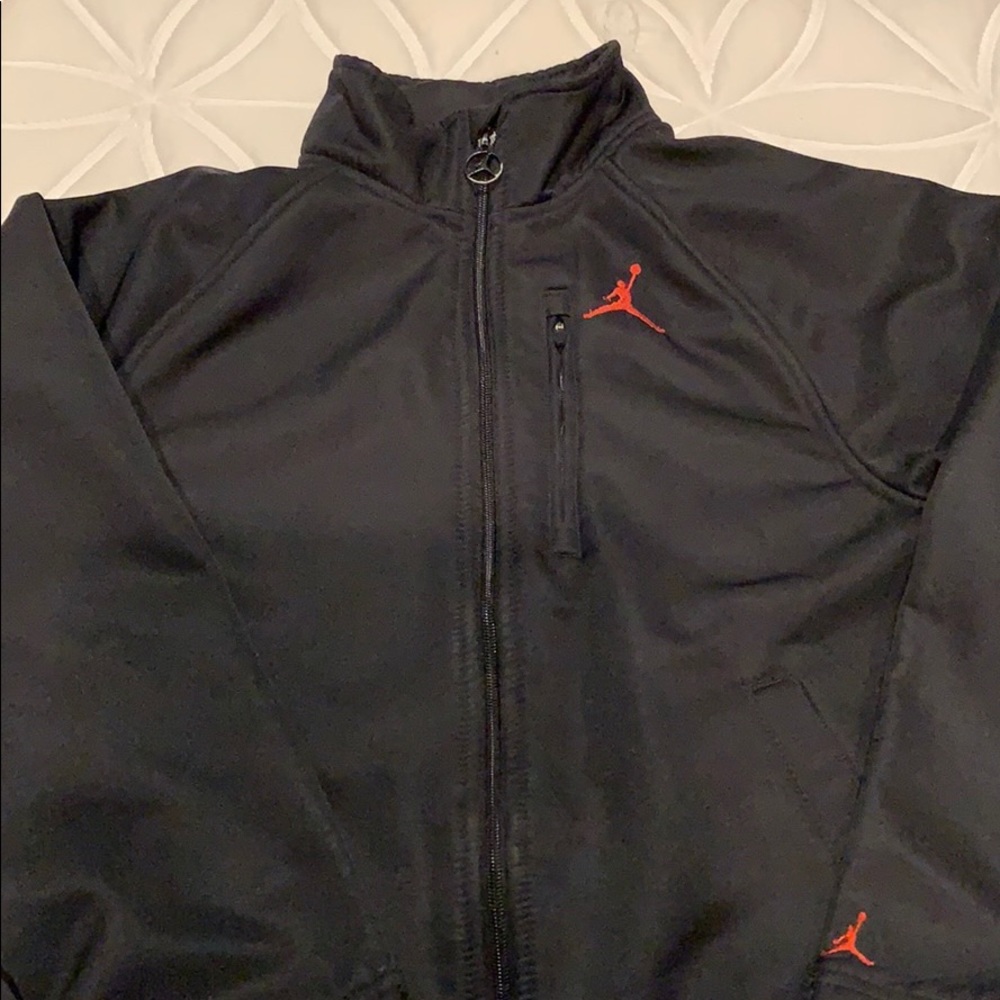 Jordan black zipper jacket sz small
